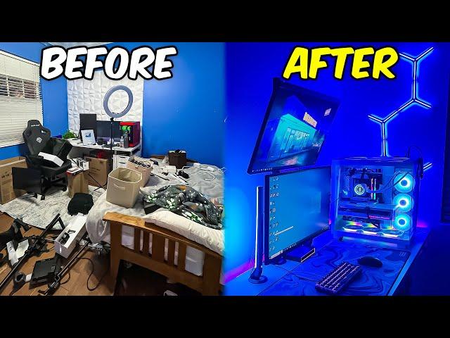 Transforming My Messy Room Into My DREAM Gaming Setup!