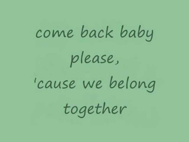 Mariah Carey - We Belong Together (lyrics on screen)