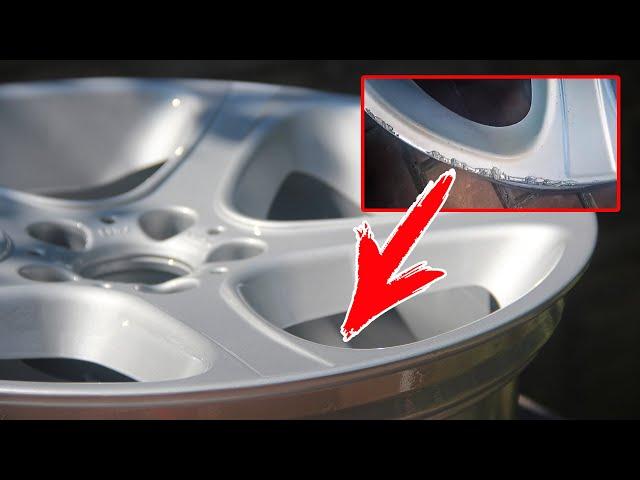 How to remove a border and scratches from Wheel | Wheel restoration