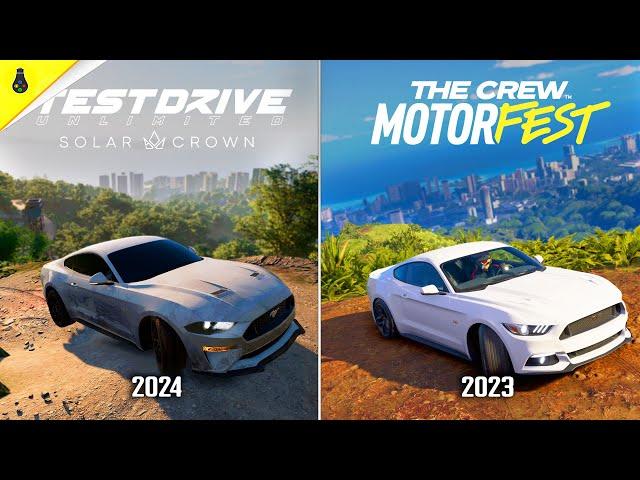 Test Drive Unlimited SC vs The Crew Motorfest - Details and Physics Comparison