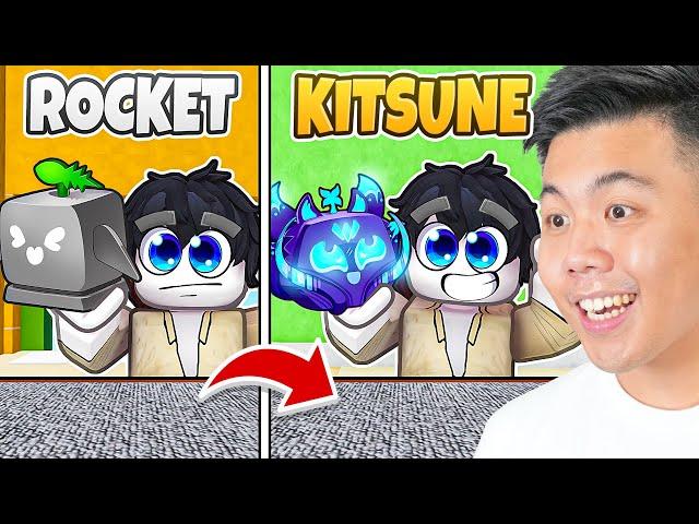 Trading Rocket Fruit To Kitsune Fruit in 1 Video! (Blox Fruits)