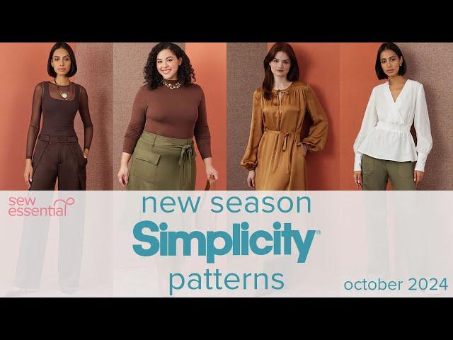 New Season Simplicity Patterns - October 2024