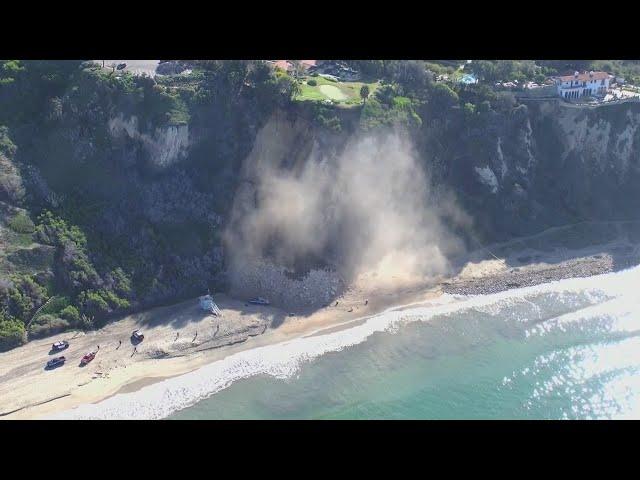 Landslide in Palos Verdes Estates