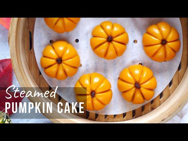 Sticky Rice Pumpkin Cake (Mochi) with Red Bean Filling (糯米南瓜饼+红豆馅)