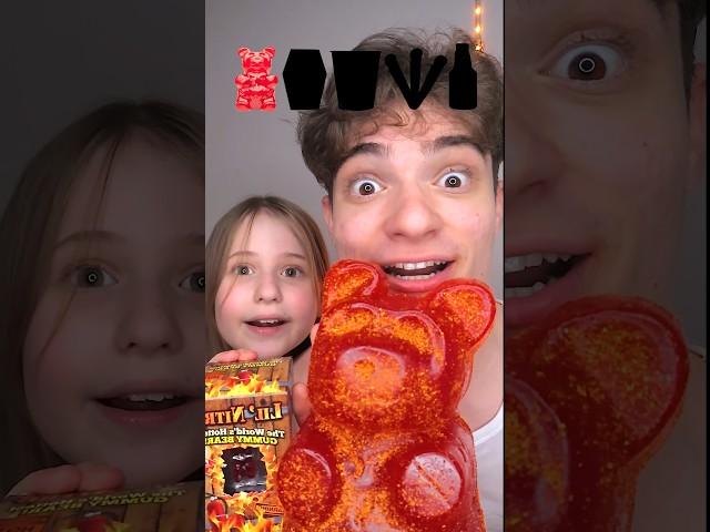 Spicy Giant Snacks Challenge with My Little Sister! 