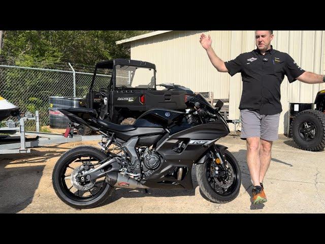 2024 YAMAHA R7 REVIEW WITH FULL YOSHIMURA AT2 AND POWER COMMANDE 6!!