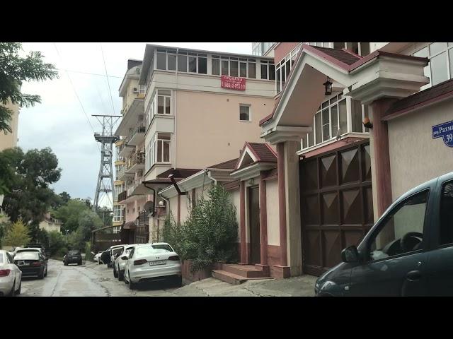 Обзор района Новый Сочи, улицы Бамбуковая, Рахманинова. Санаторий Шторм и пляж Альбатрос в Сочи