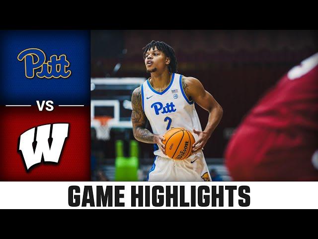 Wisconsin vs. Pitt Game Highlight | 2024-25 ACC Men's Basketball