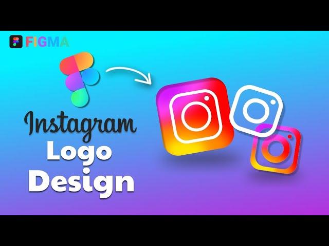 Logo Design in figma | Instagram logo Design #figma #logo #logodesign