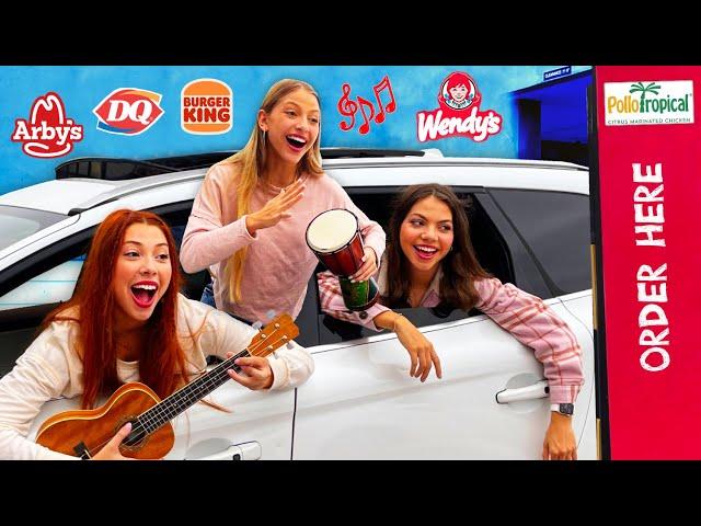 SINGING OUR DRIVE THRU ORDERS! (PART 2) | Triple Charm