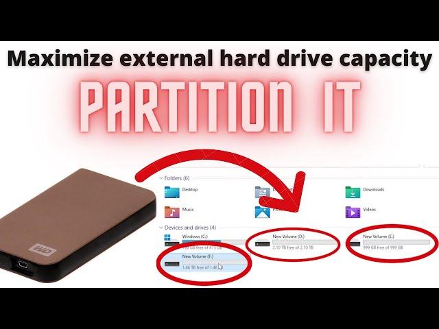 How to partition external hard drive I Create partition in external hard drive I Hard disk partition