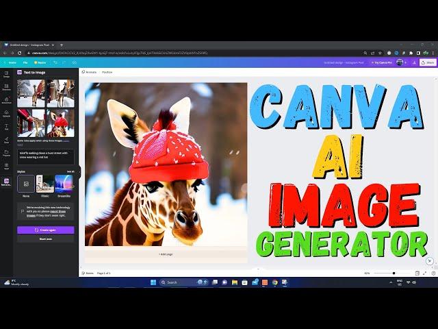 Canva AI Image Generator - Text To Image Tutorial