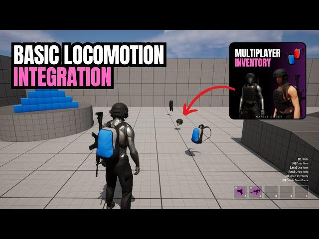 UE5 - Integrate Multiplayer Inventory with Basic Locomotion System