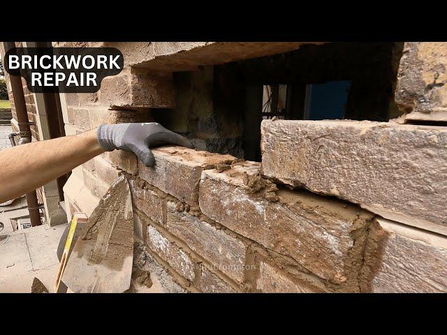 Repairing Hole in a Wall - Bricklaying- #construction #bricklayer #building #work