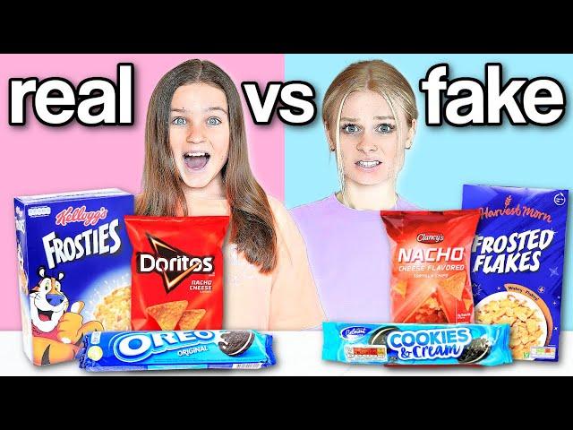 BRANDED vs UNBRANDED Food Challenge! *WIN* | Family Fizz