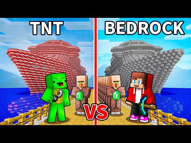 JJ and Mikey: DANGEROUS Cruise Battle in Minecraft - Maizen