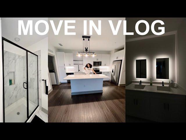 MOVING INTO MY FIRST LUXURY APARTMENT AT 19 (empty apartment tour, settling in, organizing, etc…)