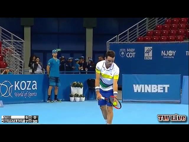 Roberto Bautista Agut Vs Cedrik Marcel Stebe SOFIA 2017 Highlights