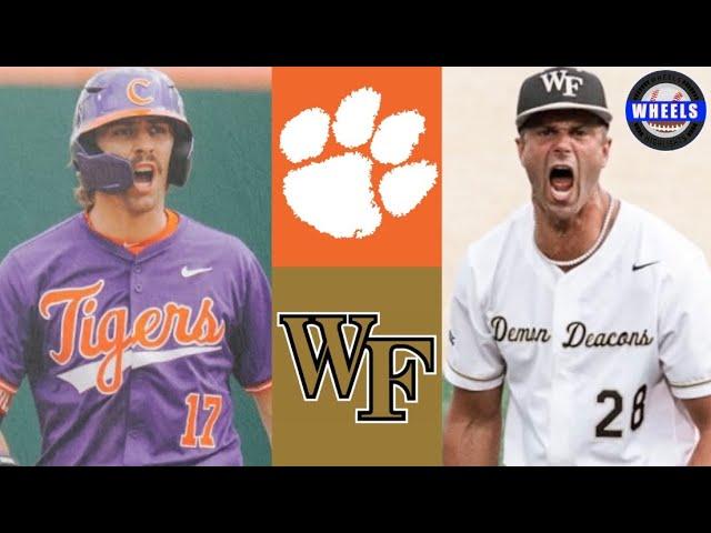 #2 Clemson vs #12 Wake Forest (Great!) | G2 | 2024 College Baseball Highlights