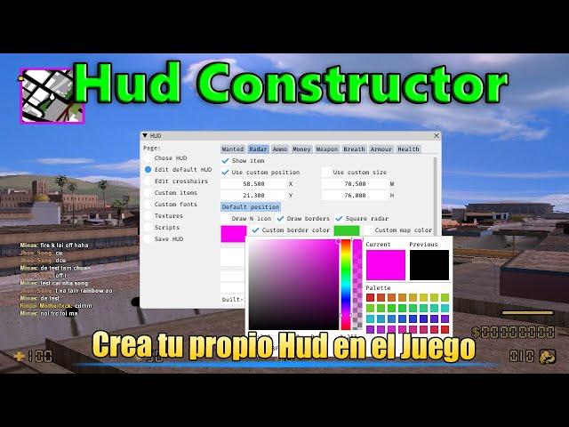 [MOD] Hud Constructor (Crea tu propio Hud en el Juego) - SAMP 0.3.7