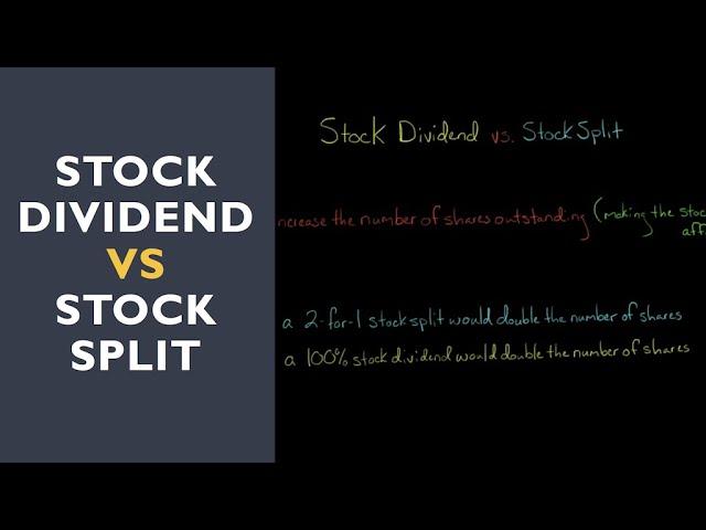 Stock Dividend vs Stock Split Accounting