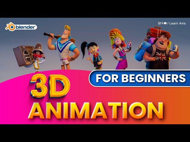 3D Animation in Blender For Beginners Complete Course - Hindi/Urdu | Learn Axis | Blender Animation