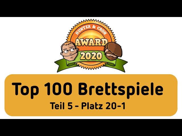 Top 100 Brettspiele - Hunter & Cron Award 2020 (Teil 5)