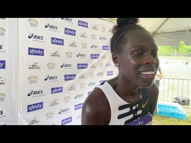 Athing Mu talks after season opener 1:58.73 at NYC Grand Prix