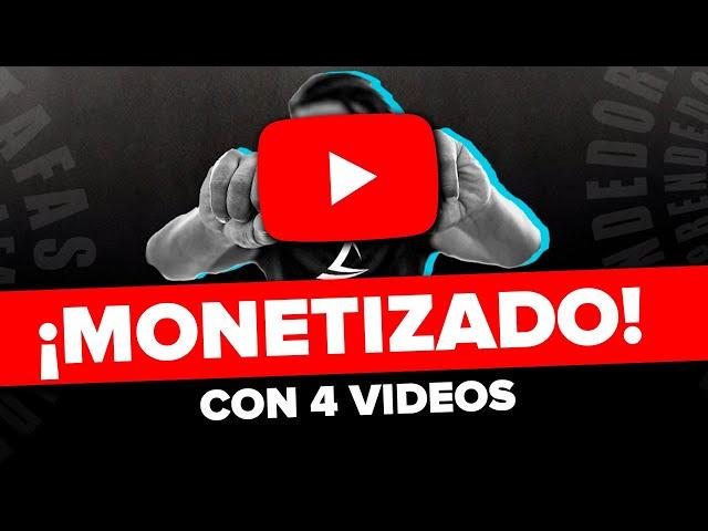 Cómo logré MONETIZAR un Canal sólo con 4 Videos (Paso a Paso)