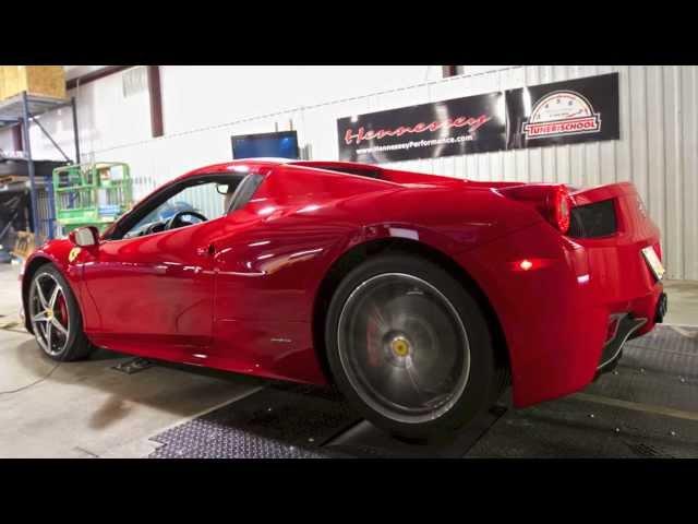 Ferrari 458 Spider by Hennessey - Stock Baseline Dyno Testing