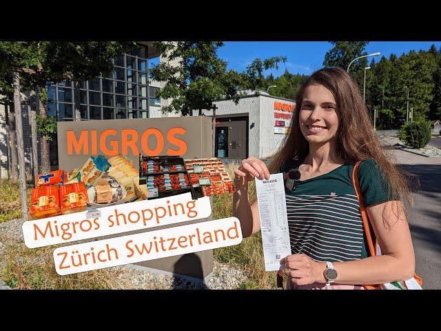 Switzerland. Grocery shopping in Migros.