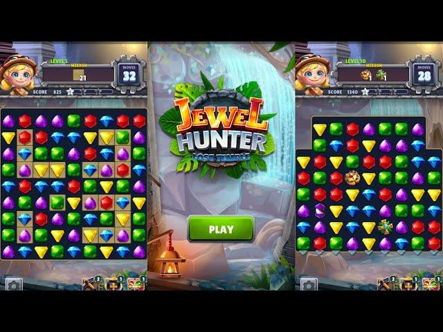 Games Match JEWEL HUNTER LOST TEMPLE Part 5 ( Gameplay Android )