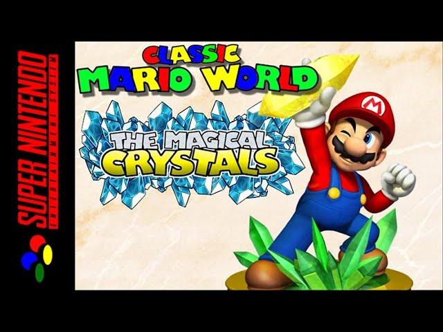 [Longplay] SNES - Classic Mario World: The Magic Crystals [Hack] [100%, ALL EXITS] (4K, 60FPS)