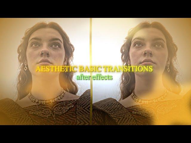 how to do aesthetic basic transition style | after effects