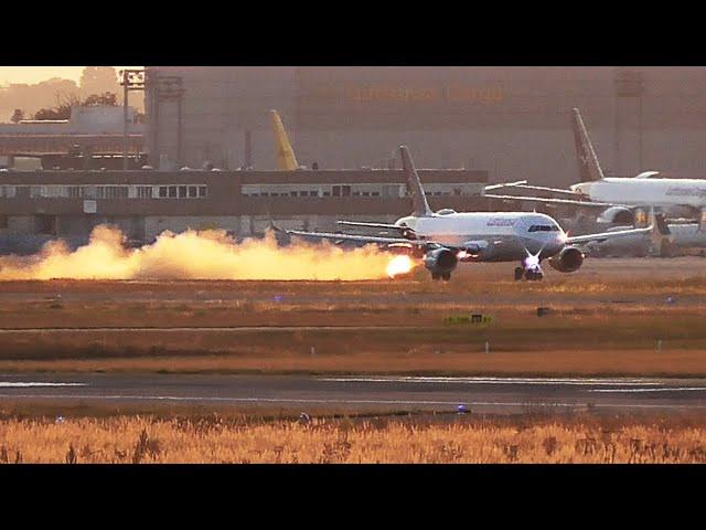 A320 Engine Explodes During Takeoff