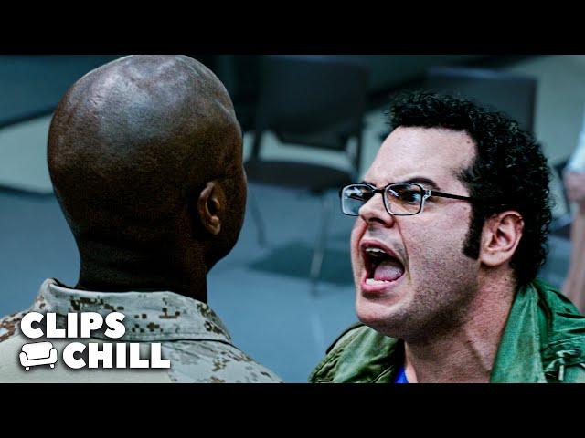 Nerds Screaming at Marines | Pixels (Adam Sandler, Kevin James)