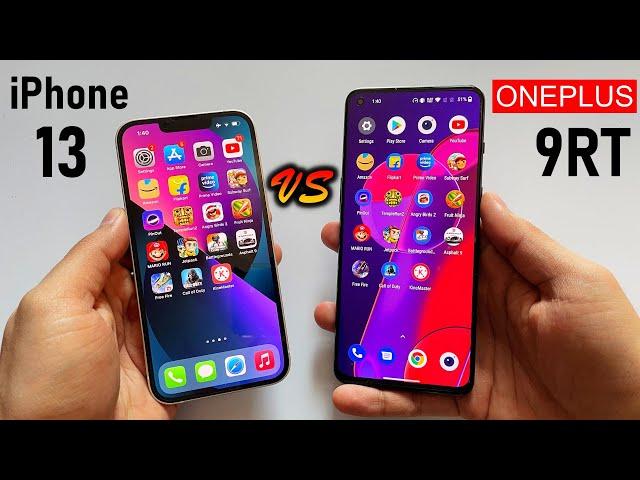 iPhone 13 vs OnePlus 9RT Speed TestShocking ! A15 Bionic vs Snapdragon 888 (HINDI)