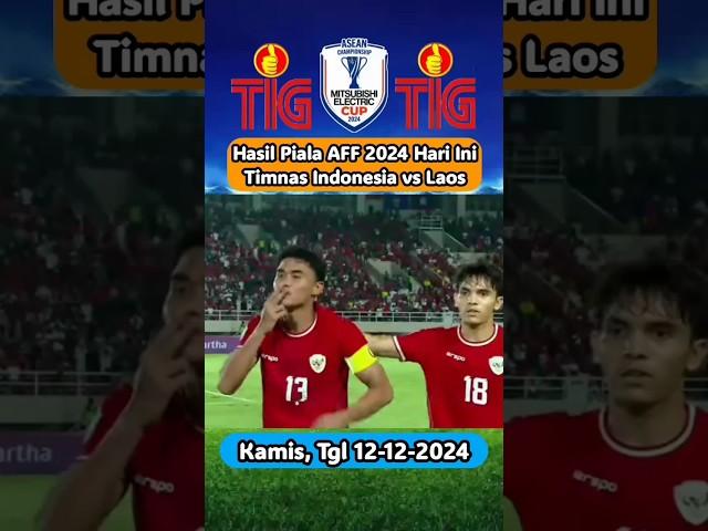 Hasil Timnas Indonesia vs Laos-Filipina vs Myanmar Piala AFF 2024 Hari Ini#pialaaff #timnasindonesia