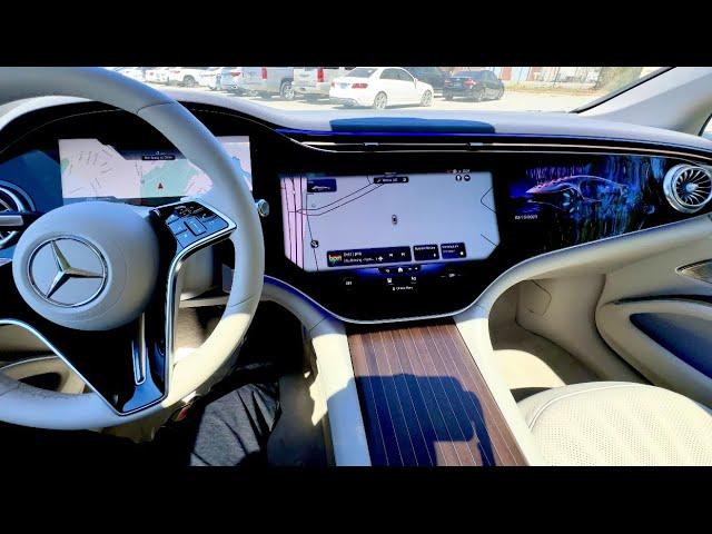 2023 Mercedes EQS 580 - Extremely High-Tech Luxury Sedan - Interior & Exterior in Detail