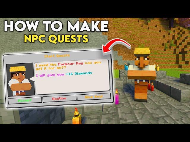 How to Make NPC Quests in Minecraft Bedrock