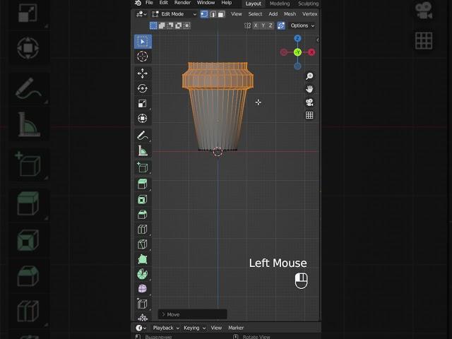 How to make cup in Blender 1 min