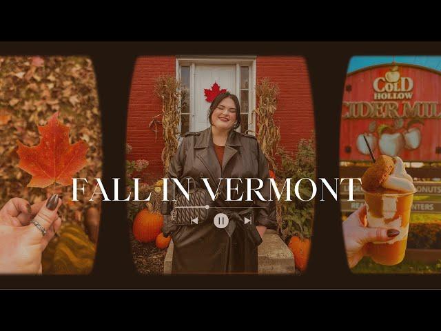 ️ Cozy Fall Vlog : Trip to Stowe and Woodstock Vermont in Autumn 