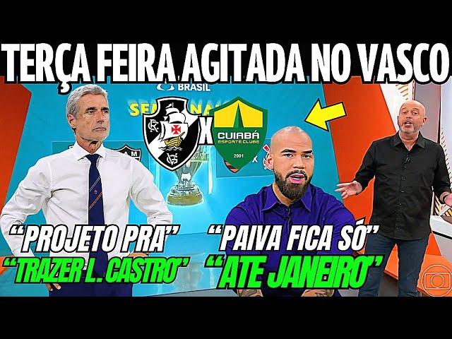 GLOBO ESPORTE RJ 22/10! TERÇA FEIRA AGITADA NO VASCO! CASTRO PODE CHEGAR! NOTICIAS DO VASCO HOJE!