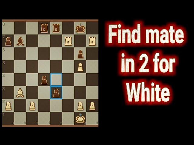 chess problem made in two for white #Shorts