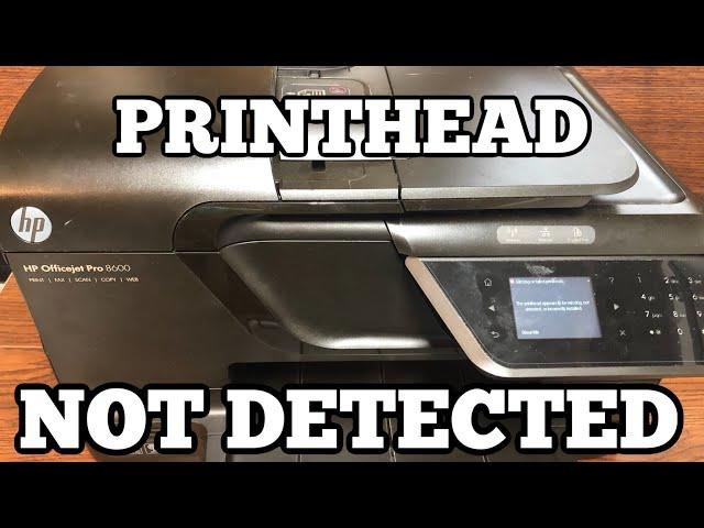 HP OfficeJet Pro Printhead Missing or Not Detected