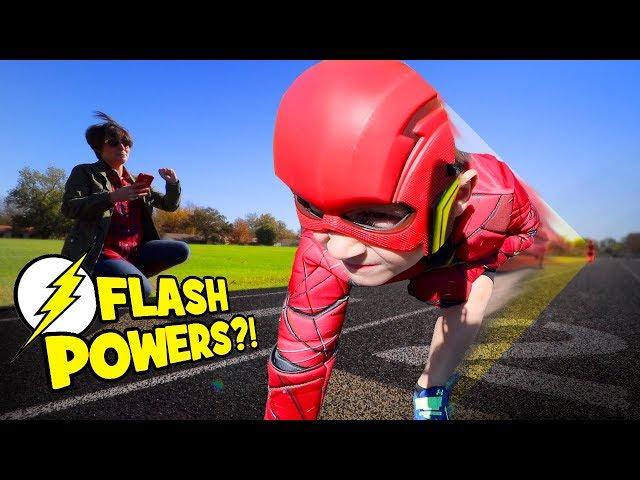 Little Flash Tests His Speed in Flash Gear!