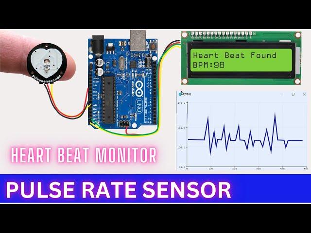 Arduino Heart Rate Monitor || Pulse Sensor Health Tracking system || Heart beat sensor