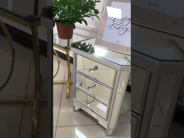 Transform Your Bedroom with Chic Mirrored Nightstands!