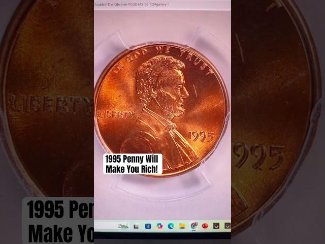 Pocket Change Turns To GOLD! - 1995 Penny Sells For $5,900! #shorts