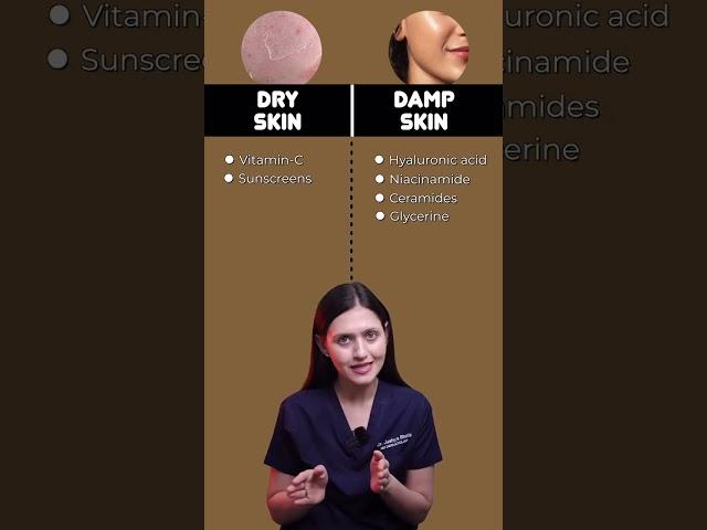 Dry vs Damp Skin: Which is better for serum Application? || Dr. Sarin ||